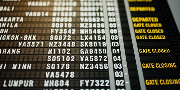 flight departure screen