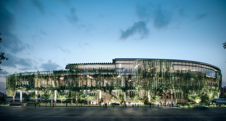 Render of the new Cairns Convention Centre facade