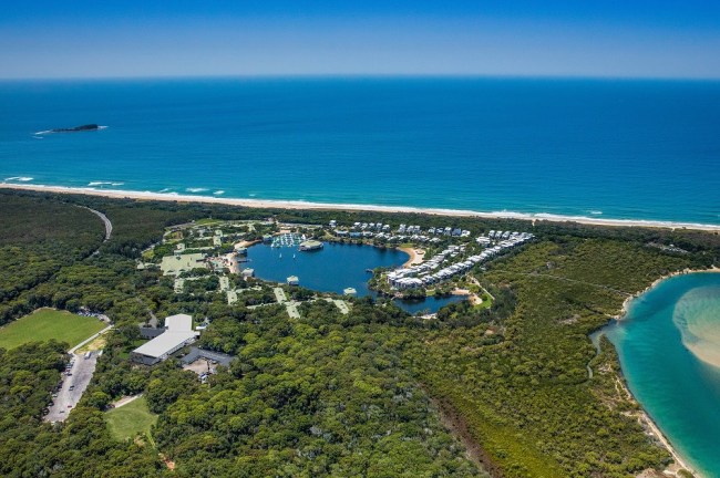 Aerial view of Sunshine Coast Convention Centre, host for the Australian Tourism Awards 2021