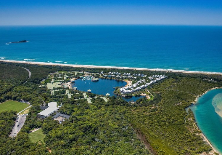 Aerial view of Sunshine Coast Convention Centre, host for the Australian Tourism Awards 2021