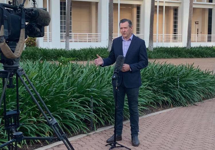 Northern Territory chief minister Michael Gunner speaks about border closure