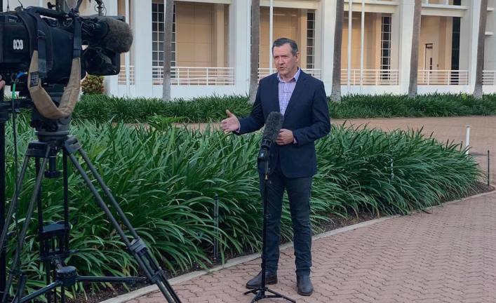 Northern Territory chief minister Michael Gunner speaks about border closure