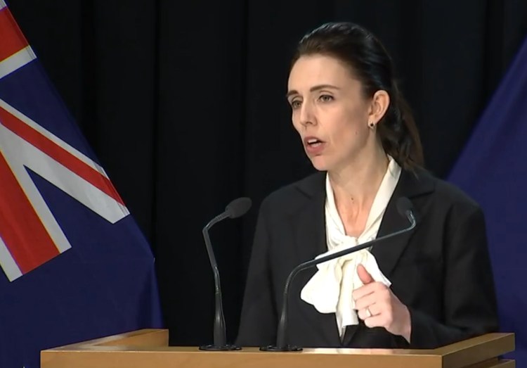 acinda Ardern announces New Zealand event restrictions