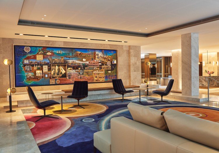 New-look lobby at Parmelia Hilton Perth