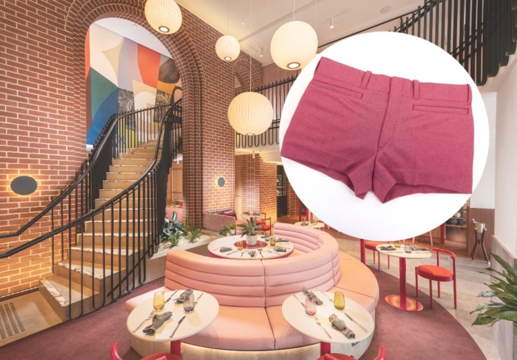 pink shorts hotel
