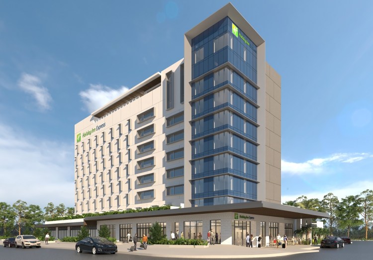 Artist's impression of the Holiday Inn Express & Suites Sunshine Coast