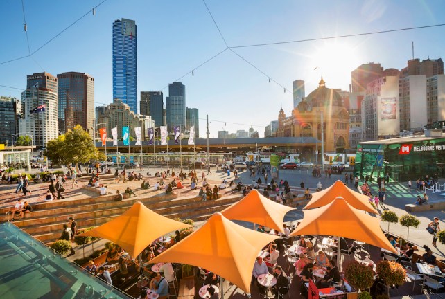 Federation Square, Melbourne. Image credit: Visit Victoria.