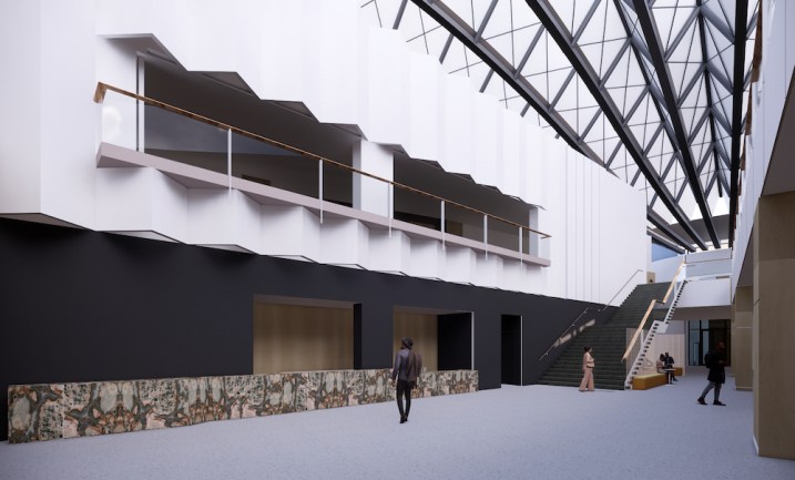 Render of Cairns Convention Centre's refurbished reception area