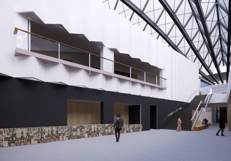 Render of Cairns Convention Centre's refurbished reception area