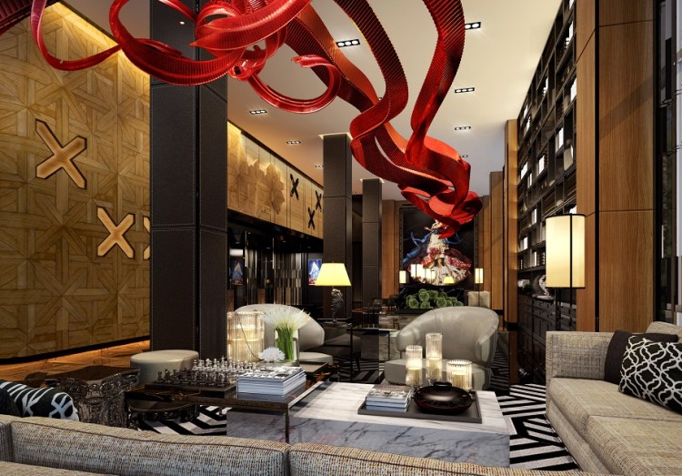 Artist's impression of the Sofitel Adelaide lobby