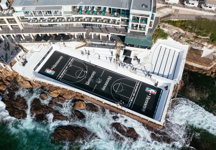 Hennessy x NBA event at Bondi Icebergs.