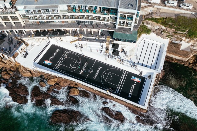 Hennessy x NBA event at Bondi Icebergs.