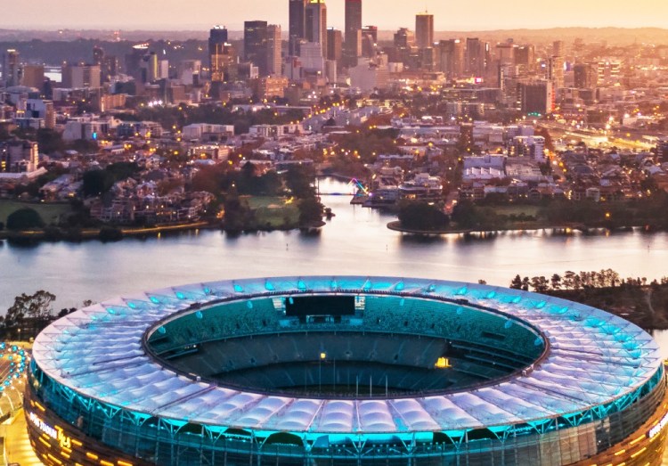 Optus Stadium in Perth