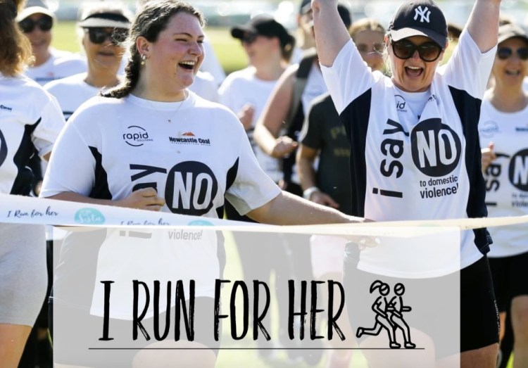 I Run For Her event participants.