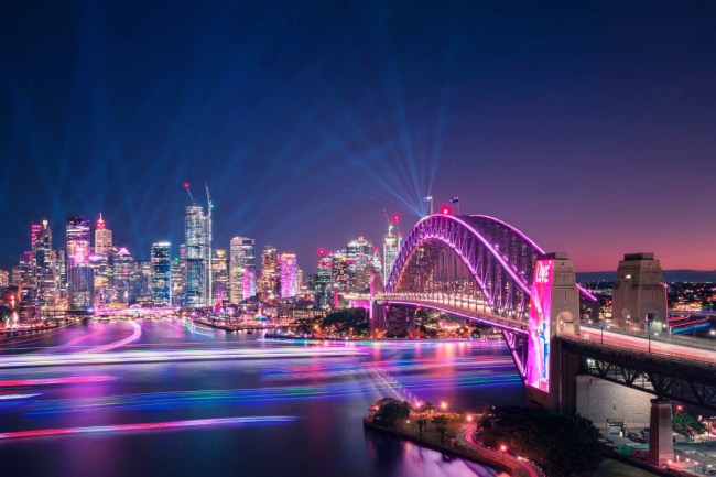 Sydney Harbour at night