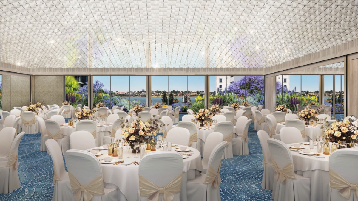 Artist's impression of the Grand River Ballroom at Pan Pacific Perth