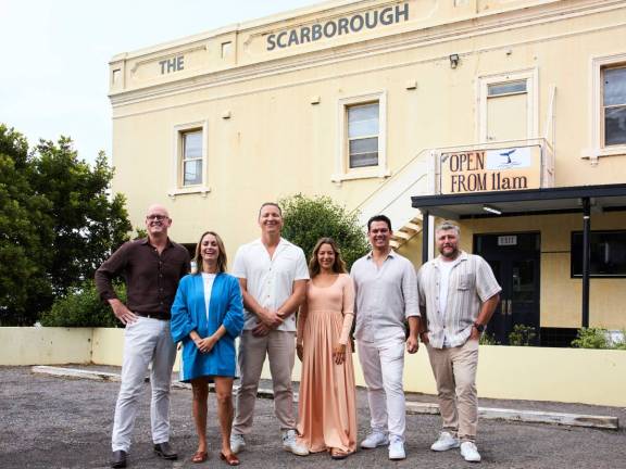 The Epochal Hotels Team of Steve Carrodus, Jessica Fitzgerald, Glenn Piper, Alexandra Piper, Michael Ternes and Adam Rust.